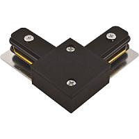 Коннектор для шинопровода L-образный  JazzWay PTR CL-BL Черный картинка 